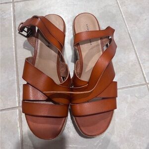 American Eagle Outfitters Women's Brown Strappy Sandals